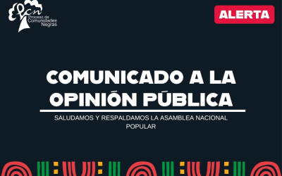 SALUDAMOS Y RESPALDAMOS LA ASAMBLEA NACIONAL POPULAR