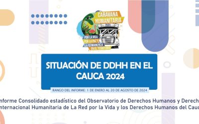 INFORME CONSOLIDADO ESTADÍSTICO DEL OBSERVATORIO DE DERECHOS HUMANOS Y DERECHOS INTERNACIONAL HUMANITARIO DE LA RED POR LA VIDA Y LOS DERECHOS HUMANOS DEL CAUCA