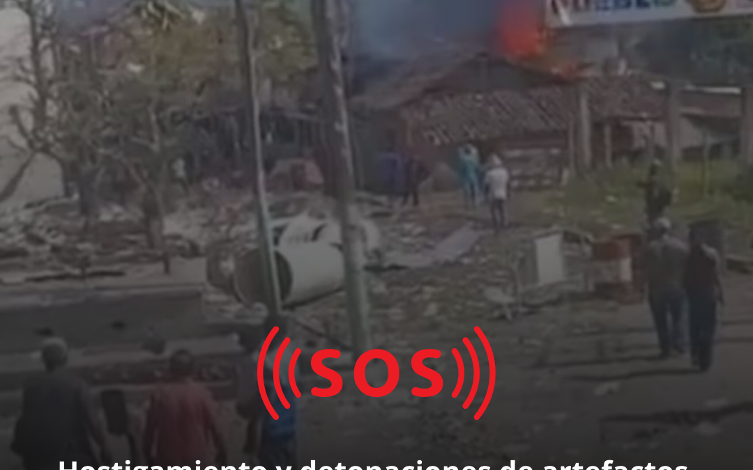 SOS 🆘Hostigamiento y detonaciones de artefactos explosivos en Buenos Aires Cauca
