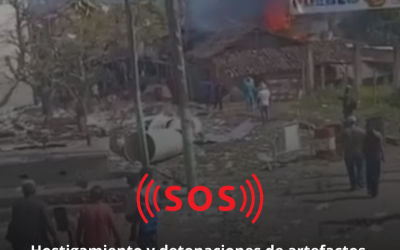 SOS 🆘Hostigamiento y detonaciones de artefactos explosivos en Buenos Aires Cauca