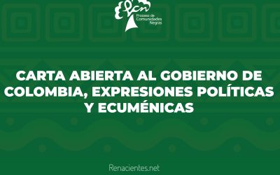 CARTA ABIERTA AL GOBIERNO DE COLOMBIA, EXPRESIONES POLÍTICAS Y ECUMÉNICAS