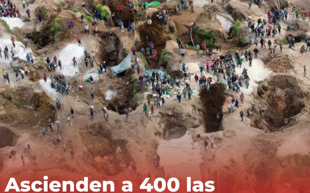 Ascienden a 400 las víctimas mortales del derrumbe en una mina en la RD del Congo
