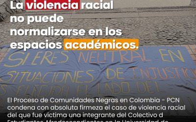 La violencia racial no puede ni debe normalizarse en los espacios académicos.