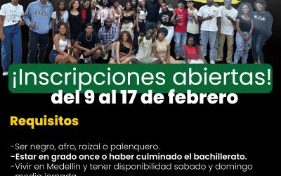 Preinscripción Preuniversitario Étnico Bogando entre Saberes – PCN Medellín y Valle de Aburrá