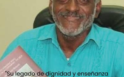 En memoria de Bernardo Orobio, reconocido educador del Pueblo Negro y exrector de la Institución Educativa Francisco José de Caldas