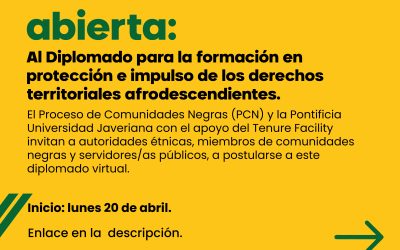 Diplomado para la Formación e Impulso de los Derechos Territoriales Afrodescendientes