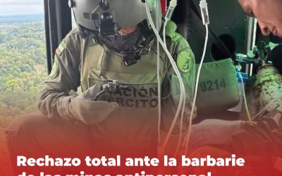 Rechazo total ante la barbarie de las minas antipersonal contra la niñez en Nariño