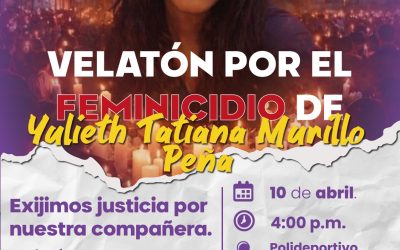 Justicia para Yulieth: Velatón y puntos de encuentro
