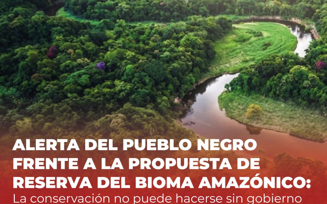 ALERTA DEL PUEBLO NEGRO FRENTE A LA PROPUESTA DE RESERVA DEL BIOMA AMAZÓNICO