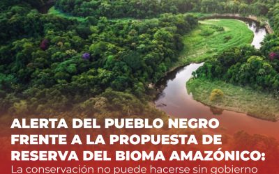 ALERTA DEL PUEBLO NEGRO FRENTE A LA PROPUESTA DE RESERVA DEL BIOMA AMAZÓNICO