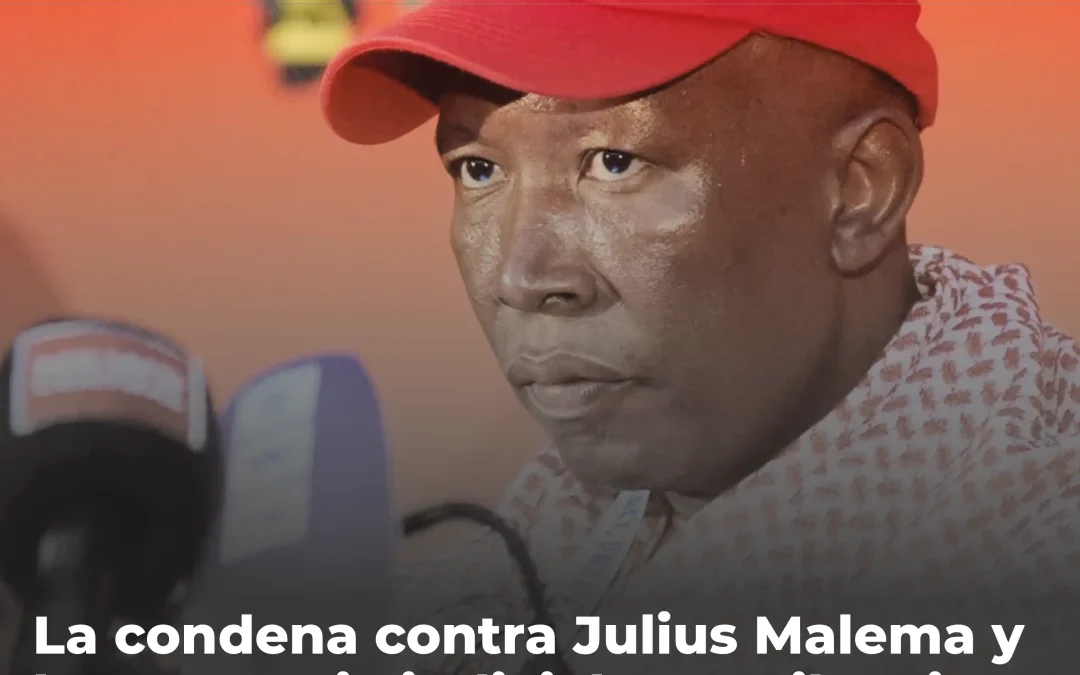La condena contra Julius Malema y la estrategia judicial para silenciar a la oposición en Sudáfrica