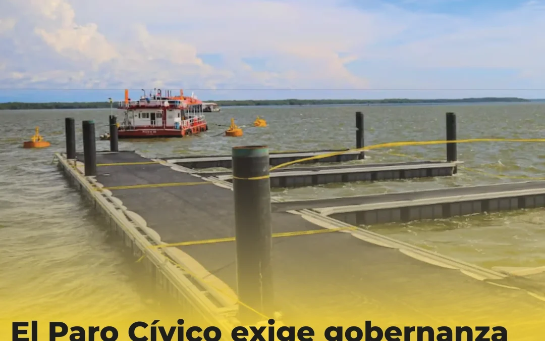 El Paro Cívico exige gobernanza frente a las obras en el Embarcadero Turístico