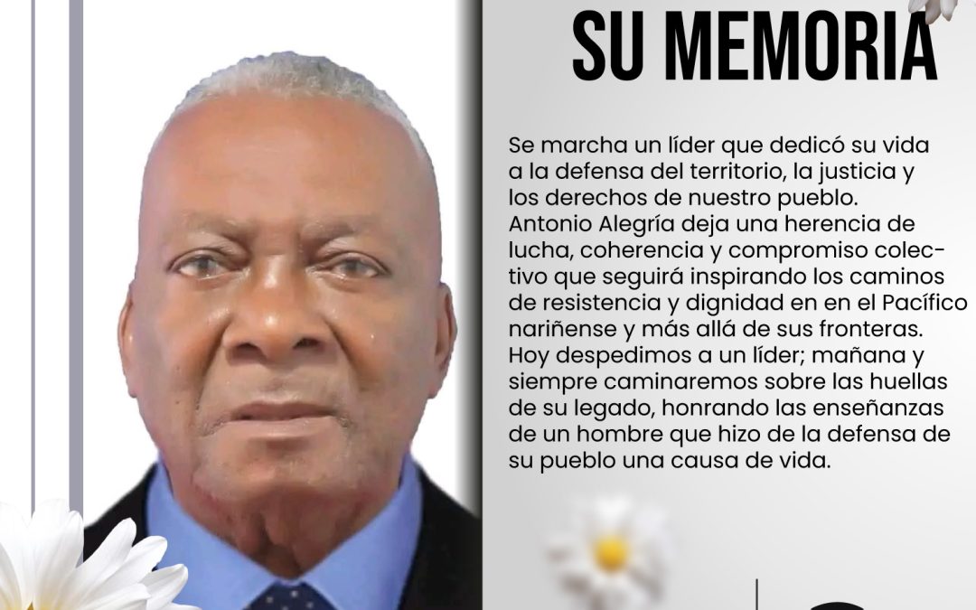 ¡Honor y gloria a la vida y legado de Antonio Alegría!