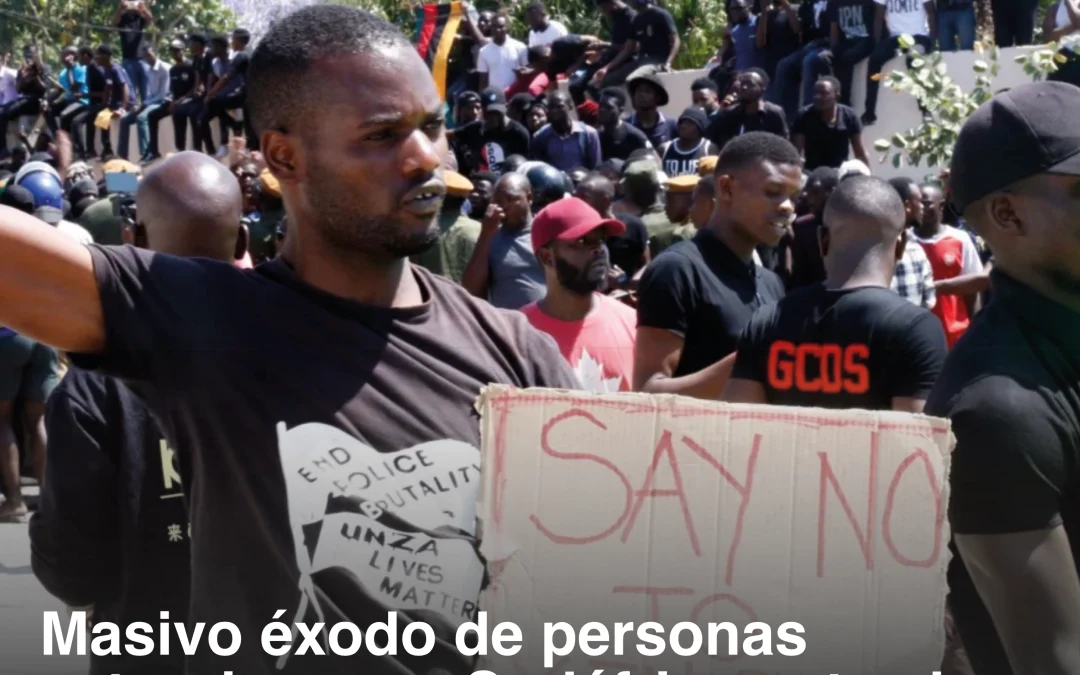 Masivo éxodo de personas extranjeras en Sudáfrica ante el aumento de agresiones xenófobas