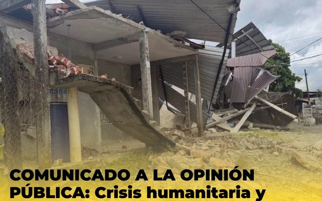 COMUNICADO A LA OPINIÓN PÚBLICA: Crisis humanitaria y abandono estatal en el Consejo Comunitario del Calima