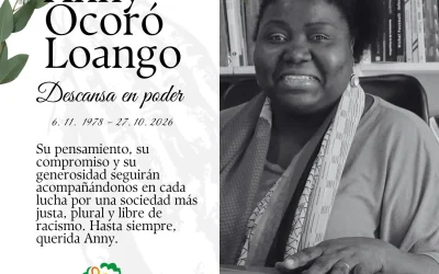 Despedimos con profundo dolor a la intelectual y lideresa Anny Ocoró Loango